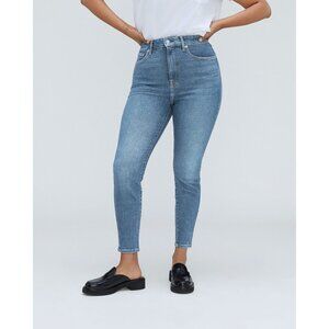 Everlane Womens The Curvy Way-High Skinny Jean Faded Blue 30 Crop